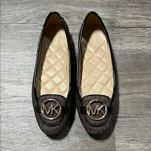 Michael Kors Dark Brown Signature Loafers